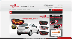 Desktop Screenshot of dectane-shop.com